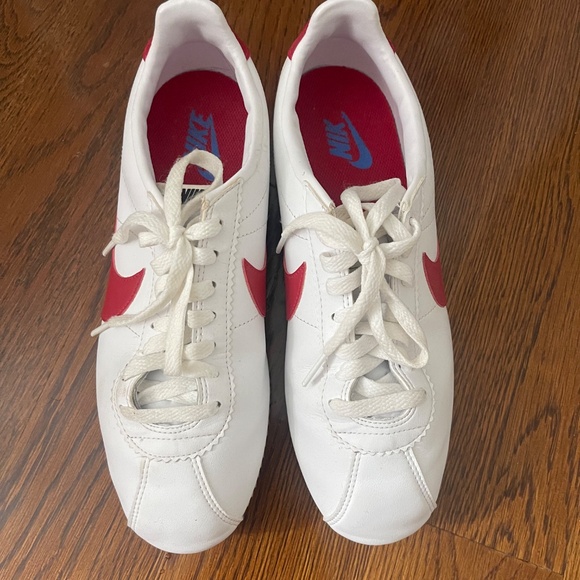Nike Cortez Classic Leather – White/Red – Women’s 9.5 - Picture 3 of 6